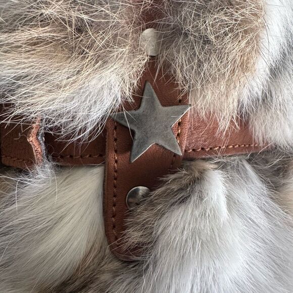 El Vaquero Martha Suede & Rabbit Fur Fringe Boots Size 40 - Picture 9 of 11